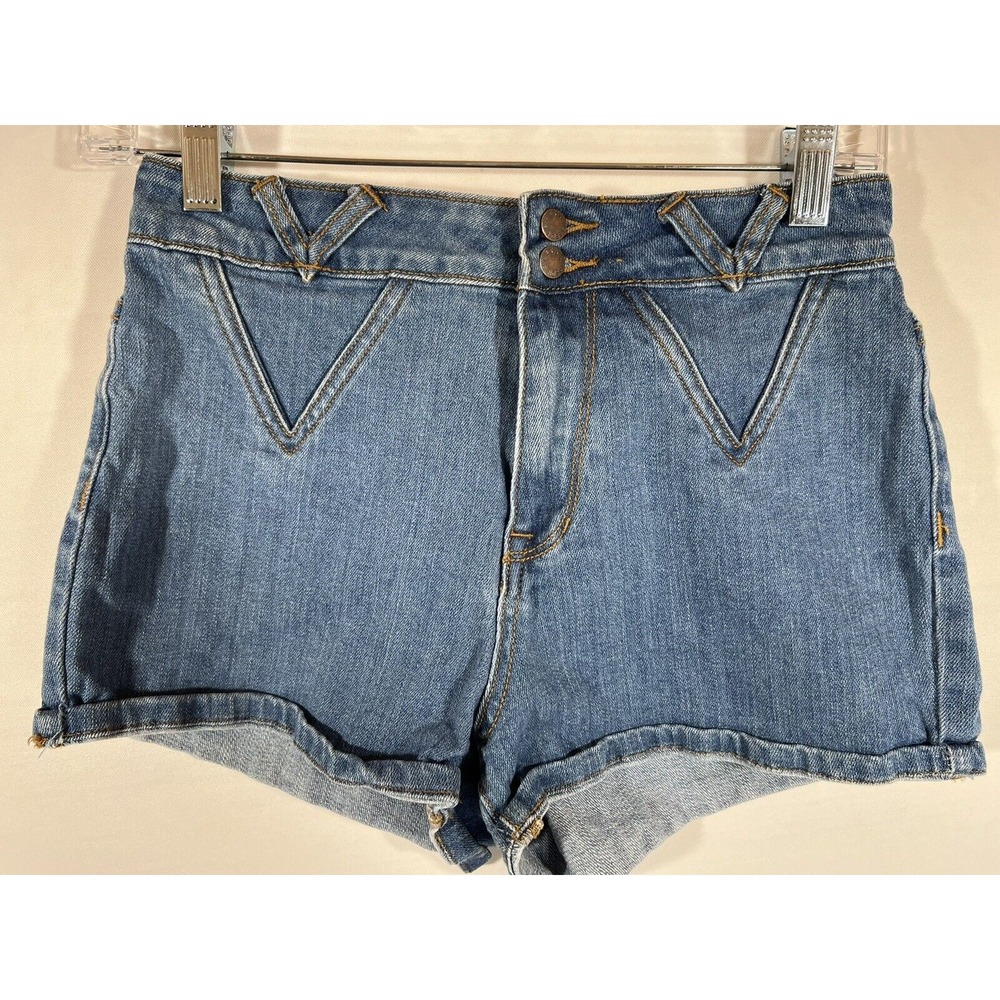 PS Erin Wasson Denim Shorts Womens 27 Blue Festival Y2K Boho Casual Style